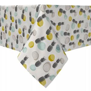 Квадратная скатерть, 100 % хлопок, 60х60 дюймов, фон с ананасом.