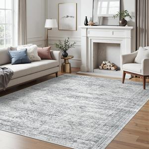 Ковёр Soalmost Washable для гостиной, 214х153 см, серый