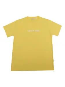 Футболка с принтом Aspesi Kids, желтый