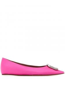 Amina Muaddi балетки Camelia, розовый