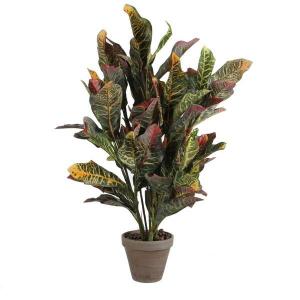 Декоративное растение Mica Decorations Croton, зеленый