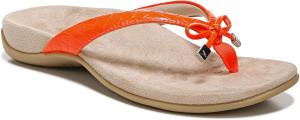 Женские сандалии Vionic Rest Bella с ремешком между пальцами- поддерживающие ортопедические сандалии с трехзонным комфортом и поддержкой свода стопы, шлепанцы для женщин, размеры средней и широкой полноты 5-12, Fiesta Patent C