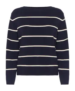 Полосатый вязаный свитер Total Eclipse миндального цвета Ichi, мультиколор