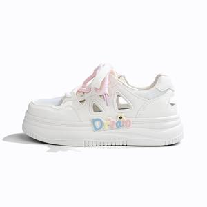 RENBEN Легкие и дышащие женские лоу-топы для скейтбординга бежево-розовые, цвет Beige Pink