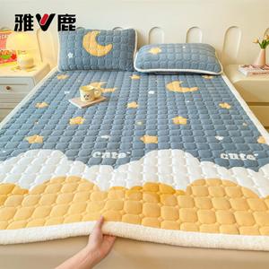 Yalu Наматрасник из молочного вельвета 180 см, 3 предмета (матрасник + 2 наволочки), цвет Dream Starry Sky