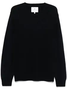 Шерстяной свитер с круглым вырезом SEVEN GAUGE, синий