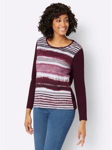 Рубашка с длинными рукавами в бордовую полоску WITT WEIDEN