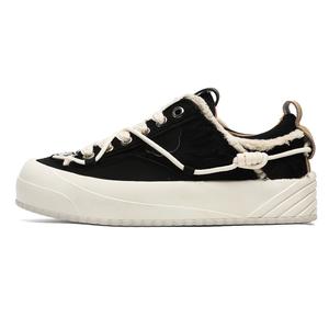 Угрюмый Барашек Низкие Кроссовки из Холста Унисекс, Черный