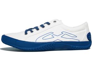 Холщовые кеды унисекс с низким верхом белого/синего цвета Urbanhood