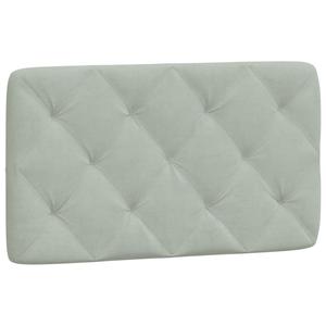 VidaXL Подушка на изголовье Светло-серая, 80 см, бархатная