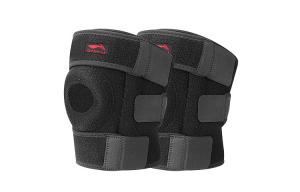 Наколенники Polyester, Polyamide, Silicone для бега, футбола, баскетбола Unisex LINING, черный