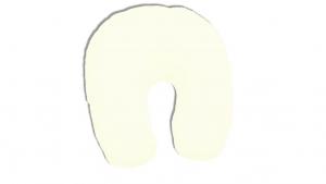 Чехол на подушку на шею: цвет - жемчужно-белый DUKAL