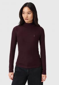 Топ AllSaints RINA LS ROLL NECK, Oxblood Red/Red