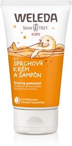 Детский крем для душа и шампунь для детей «два в одном» Weleda, 150 мл