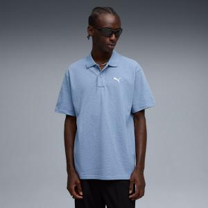 Мужская свободная рубашка-поло из пике Puma Wardrobe Essentials, синий