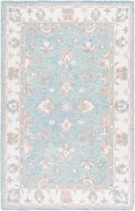 Ковер SAFAVIEH, 69 x 244 см, Heritage Collection, ковер-дорожка, Light Blue & Ivory, ручной работы из шерсти, идеально для гостиной, коридора, прихожей, входа, спальни (HG125M)