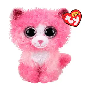 Большой размер плюша Beanie Boos Reagan Pink Cat Ty, 1 UD