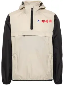Легкая куртка heart из коллаборации с k-way Comme Des Garçons Play, нейтральный
