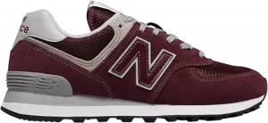 Кроссовки New Balance Wmns 574, бордовый/серый