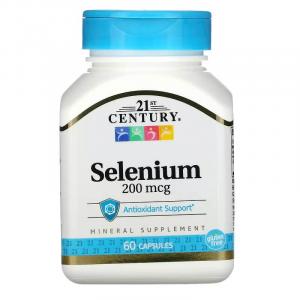 Селен 21st Century 200 мкг, 60 капсул