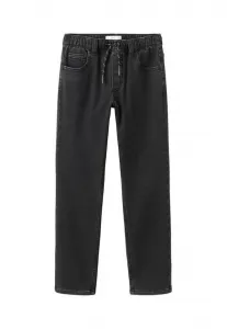 Детские прямые джинсы Mango Kids, Black