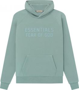 Худи Fear of God Essentials Hoodie 'Sycamore', зеленый
