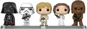 Набор фигурок Funko POP! Vinyl: Star Wars - Darth Vader, Stormtrooper, Luke Skywalker, Princess Leia and Chewbacca, 5 шт