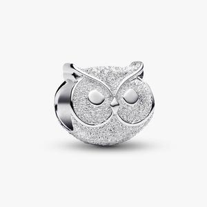 Шарм Pandora Textured Owl Mini, серебро