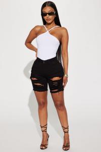 Джинсовые шорты Fashion Nova 6801F, черный