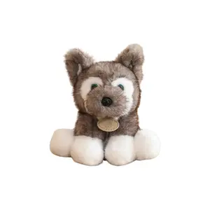 Очаровательные куклы щенки плюшевые куклы высота 22 см Bitter purchase, темно-серый