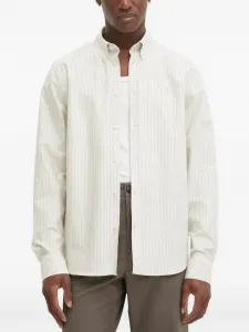 Полосатая рубашка на пуговицах Les Deux, нейтральный