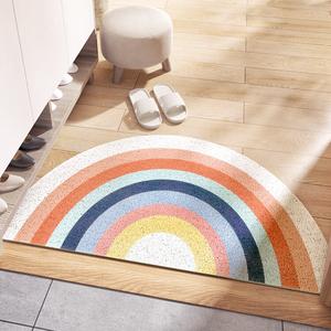 Dajiang Ковер 60х120 см для прихожей противоскользящий, грязеотталкивающий, износостойкий, в стиле rainbow candy