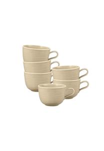 Набор чашек для латте макиато Seltmann Weiden Terra, 400 мл, 6 штук, бежевый