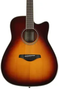 Акустико-электрогитара Yamaha FGC-TA TransAcoustic с вырезом - Коричнево-янтарный