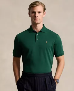 Мужская классическая поло из мягкого хлопка Polo Ralph Lauren, зеленый
