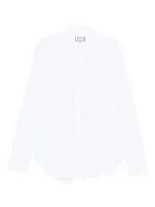 Хлопковая рубашка с заостренным воротником Paul & Joe, белый