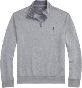 POLO RALPH LAUREN мужской роскошный джемпер-полузип из смесового джерси, Andover Heather
