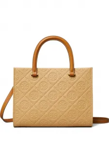 Сумка-тоут T Monogram Tory Burch, коричневый