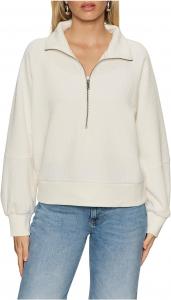 Женская текстурированная кофта-поповер на молнии Sanctuary, Chalk