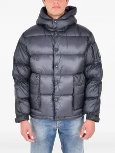 Стёганая пуховая куртка с капюшоном C.P. Company, синий