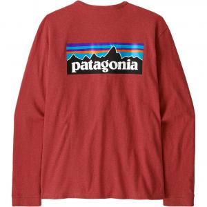 Футболка с длинным рукавом и логотипом Patagonia, красный