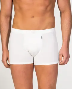 Мужские трикотажные боксерские шорты из соевой пряжи с увлажняющими свойствами ZD, белый
