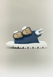 Сандалии унисекс Moschino, Denim/White