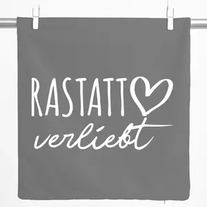 Декоративная наволочка Huuraa Rastatt in love gift 40x40 см, серый стальной хлопок, Rastatt, украшение Hellweg Druckerei