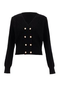 Вязаный кардиган NAEMI, черный
