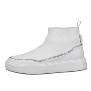 Мужские кроссовки для повседневной носки, средний верх Tieke, белый