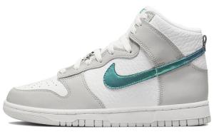 Кроссовки Nike Dunk High FLS, белый/серый/зеленый