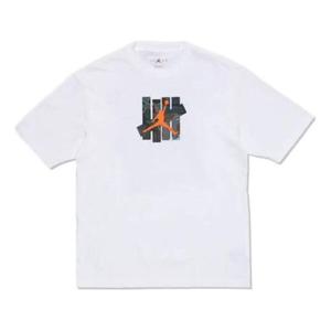 Футболка tee x undefeated 'white' Air Jordan, белый