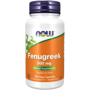 Now Foods, Fenugreek (Пажитник) 500 мг — 100 капсул