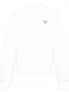 Толстовка с логотипом Prada, белый